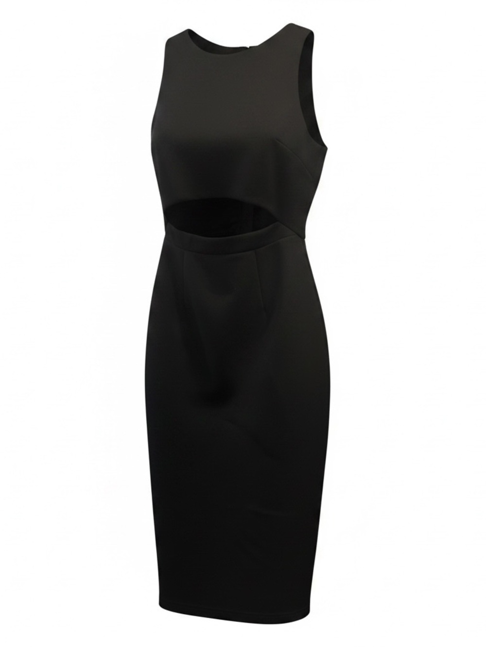 asos tall Black Sleeveless Cutout Midi Dress
